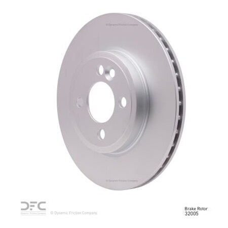 Dynamic Friction Co DFC GEOSPEC Coated Rotor - Blank - Dynamic Friction Company 604-32005 604-32005